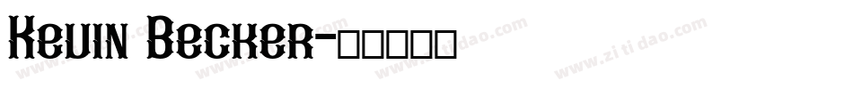Kevin Becker字体转换
